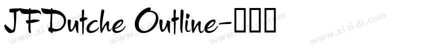 JFDutche Outline字体转换